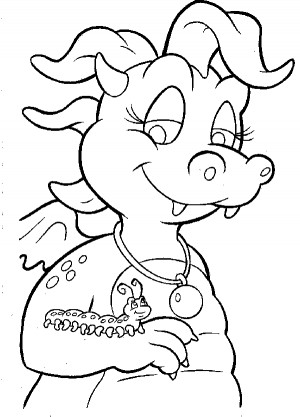 Coloring pages dragon tales coloring pages