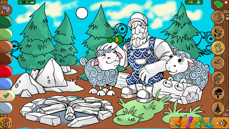 Coloring pages lumberhill tales for switch