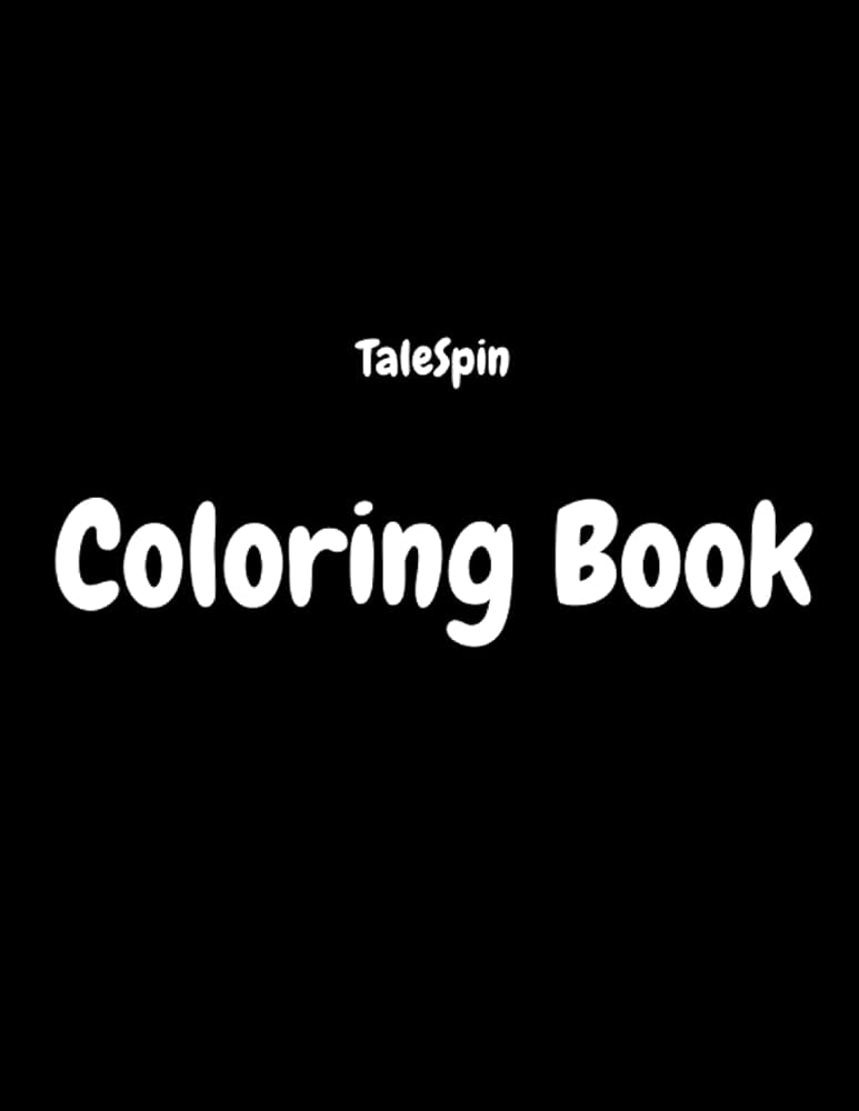 Talespin coloring book jumbo coloring book for kids ages