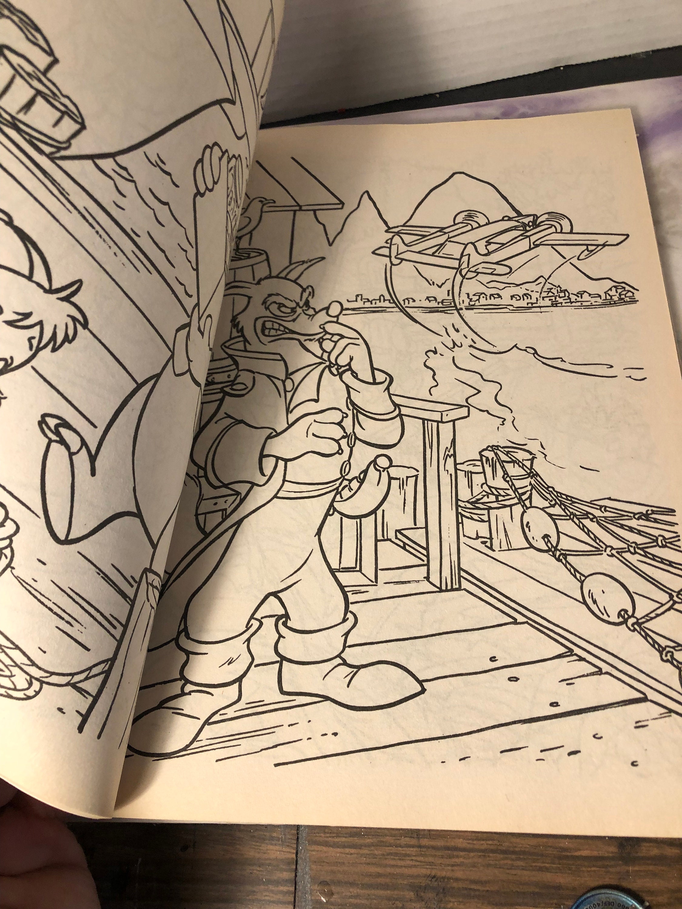 Vintage disney talespin tv show colouring book disney nostalgia book