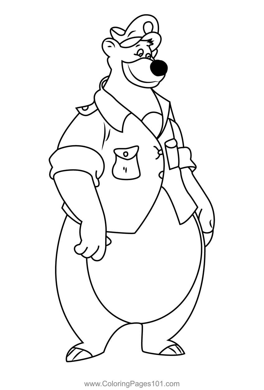 Baloo von bruinwald xiii coloring page for kids