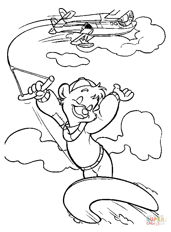 Kit has the ability to surf on clouds coloring page free printable coloring pages