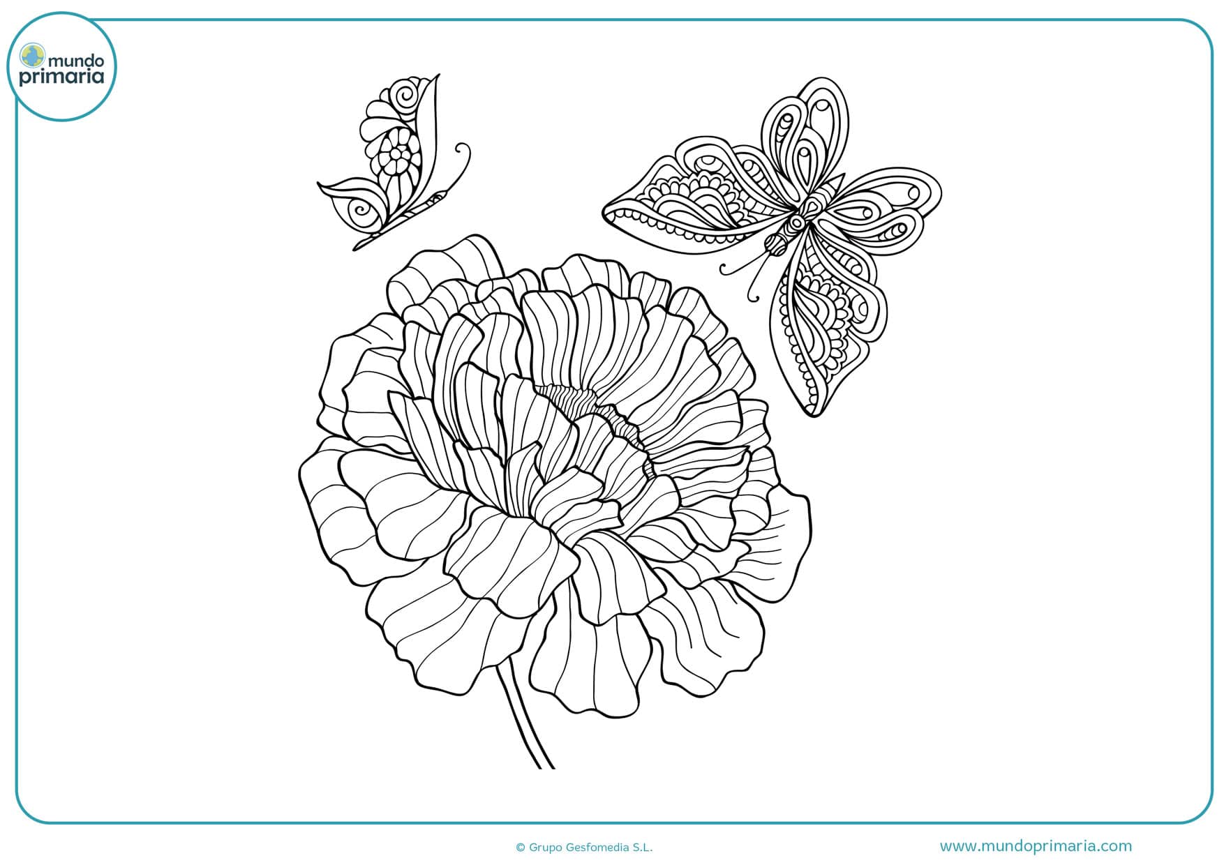 Dibujos de flores para colorear ãbonitas y fãciles de pintarã