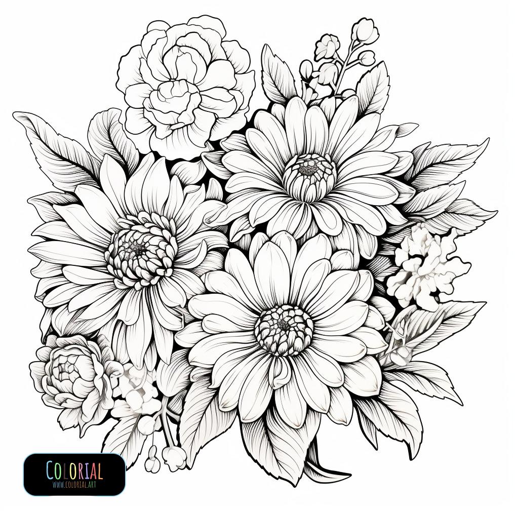 Dibujos de flores para colorear descargalos aquã