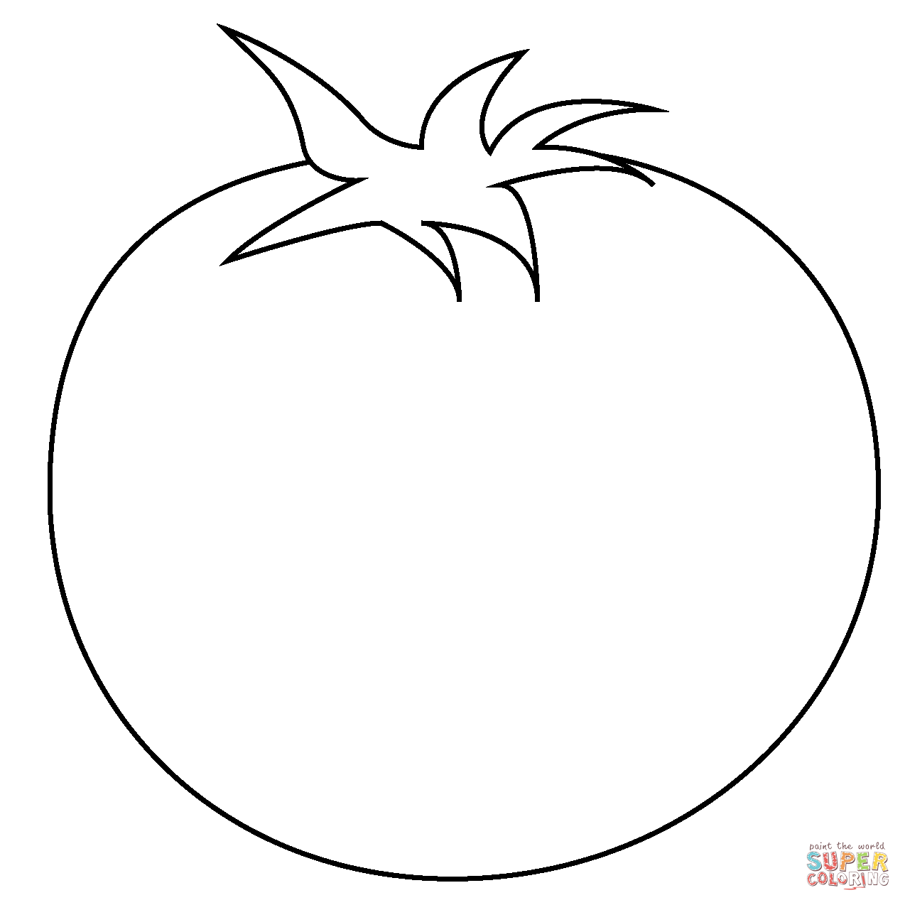 Tomato emoji coloring page free printable coloring pages