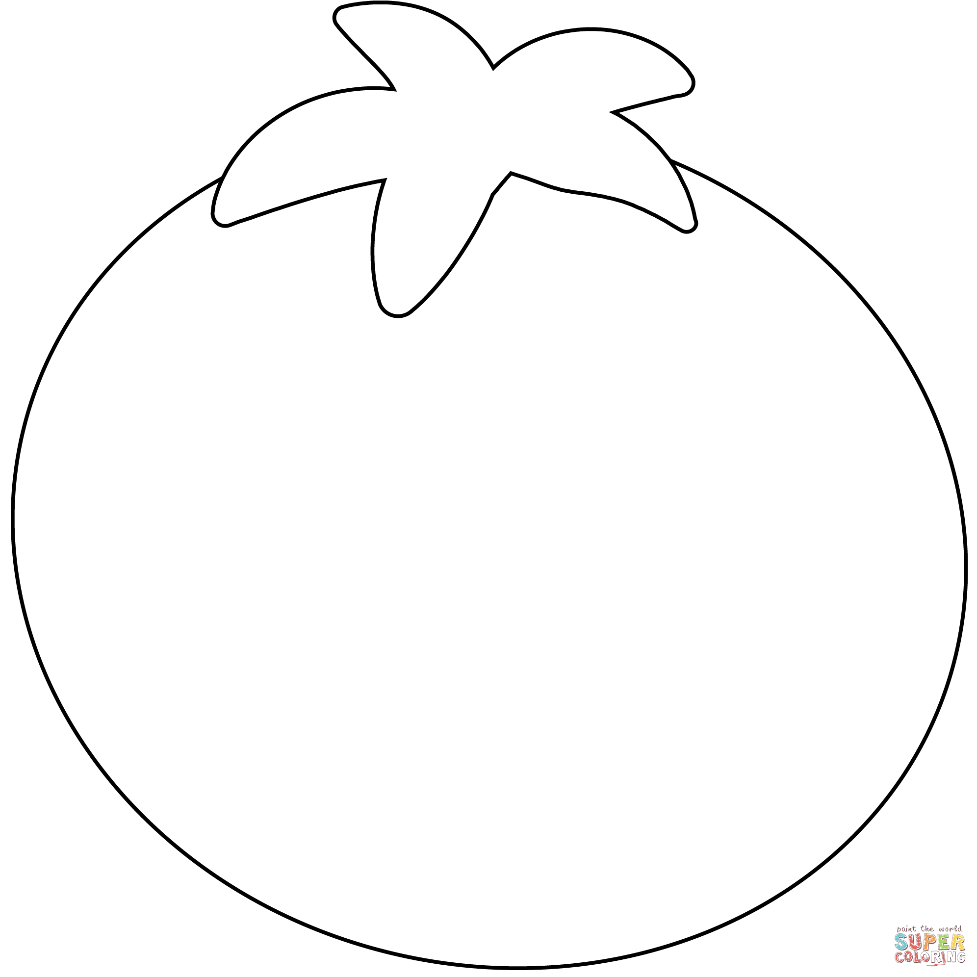 Tomato emoji coloring page free printable coloring pages