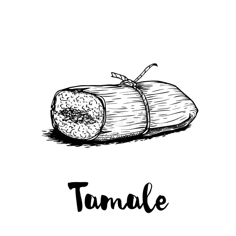 Hand drawn tamale stock illustrations â hand drawn tamale stock illustrations vectors clipart