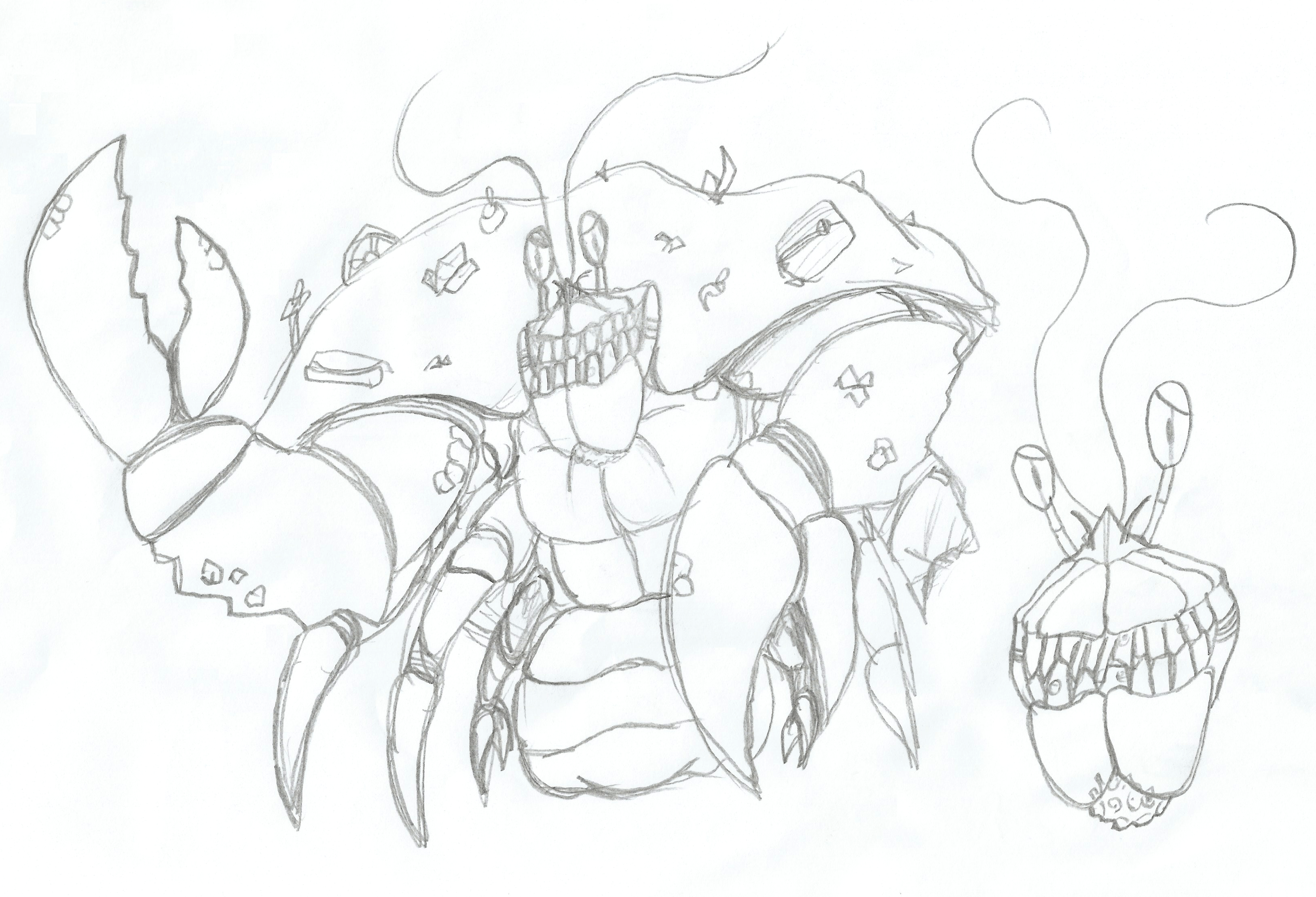 Tamatoadisneys moana as a mirelurk sketch rimaginaryfallout