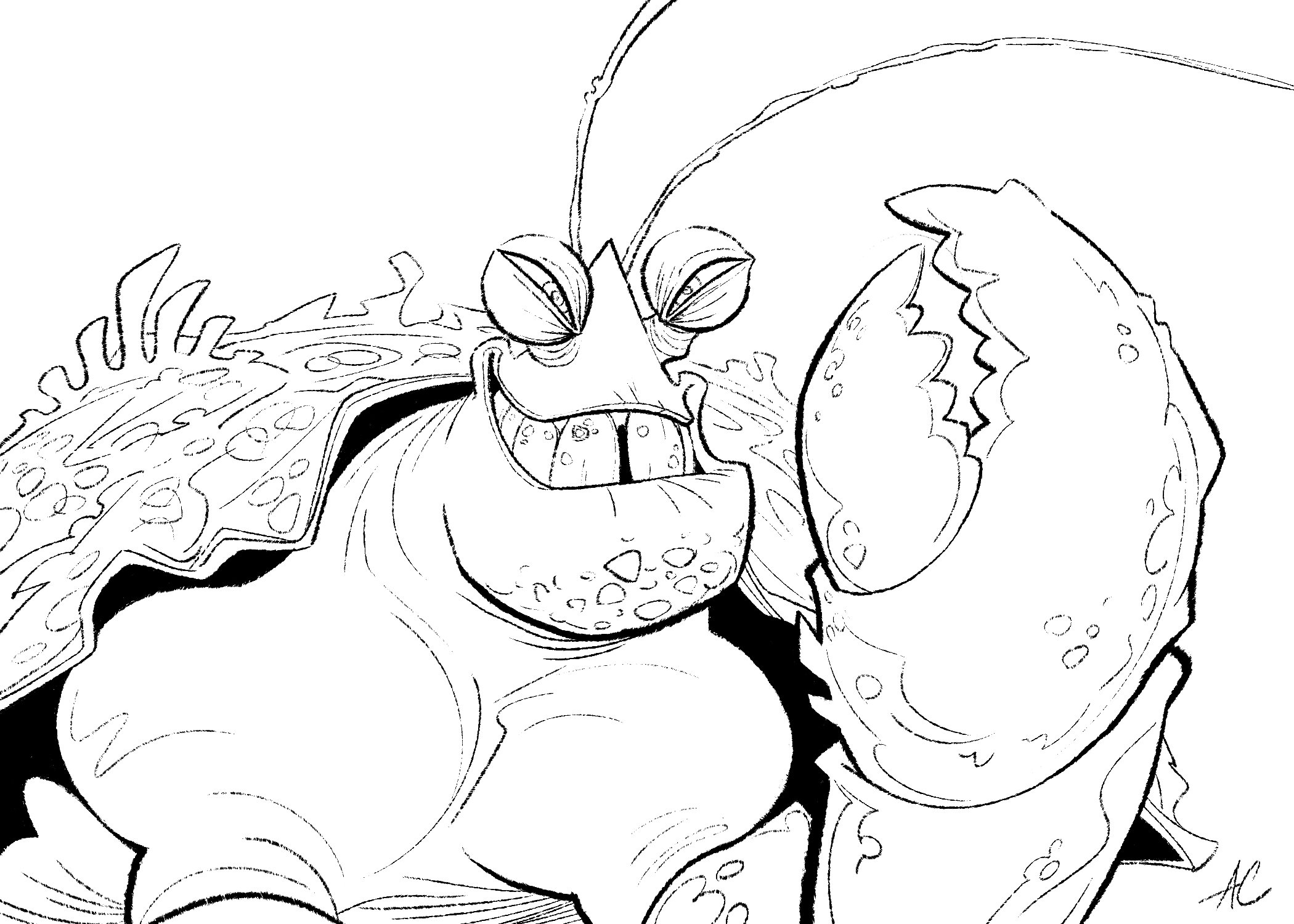 Andrew chesworth on x tribute sketch to tamatoa the kong