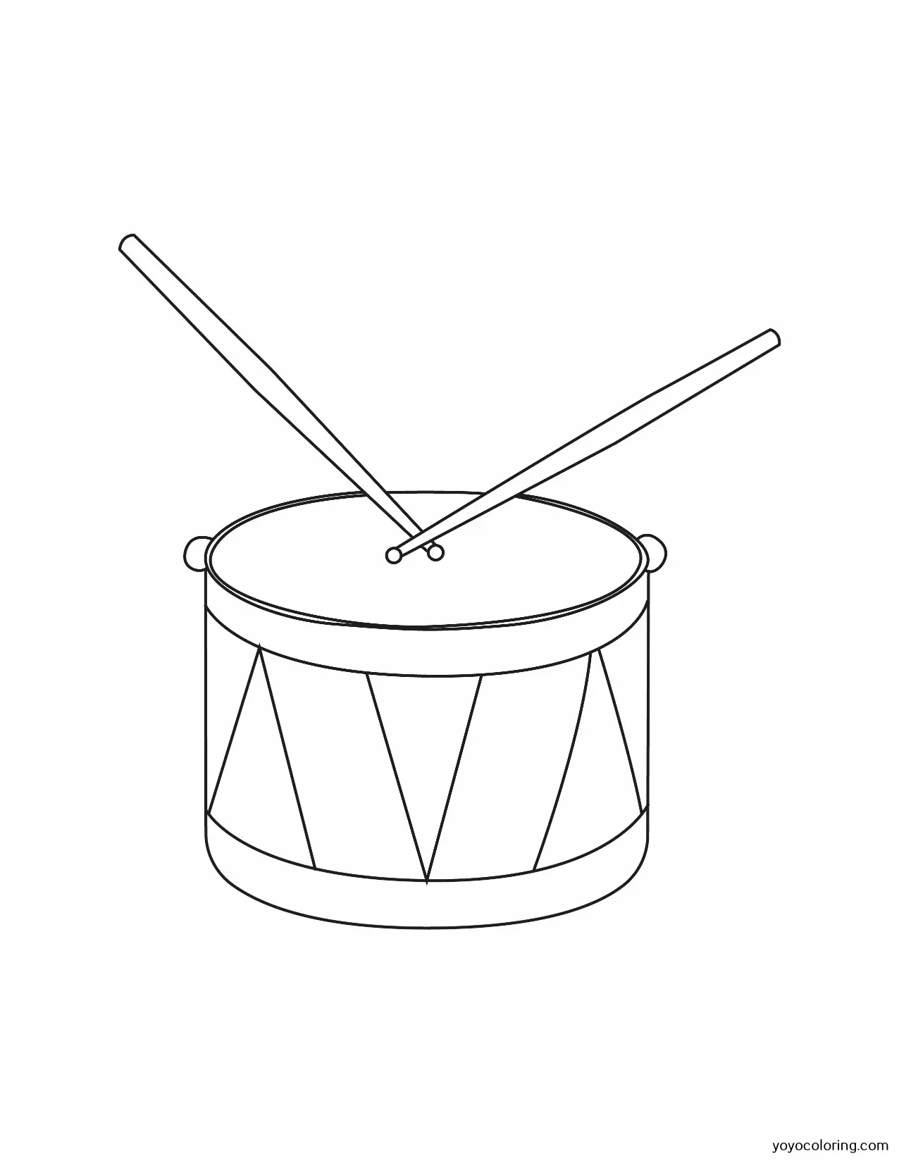 Drum coloring pages á plantilla de pintura imprimible