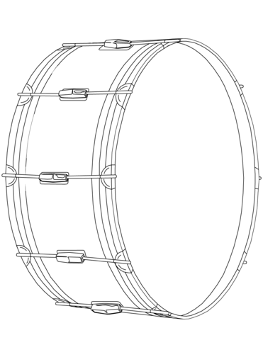 Dibujo de tambor para colorear dibujos para colorear imprimir gratis