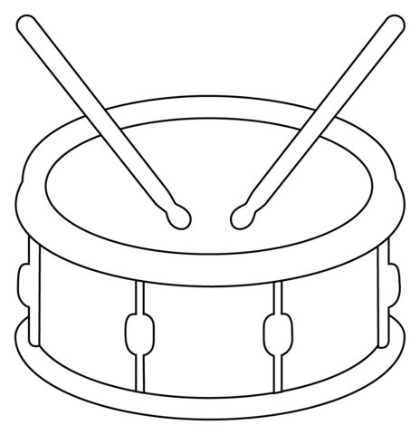 Dibujo de emoji de tambor para colorear dibujos para colorear imprimir gratis