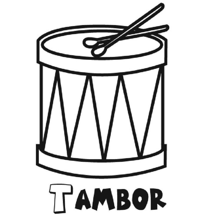 Resultado de imagen de tambor colorear dibujos de instrumentos musicales instrumentos de percusion imagenes de instrumentos musicales