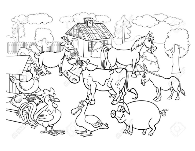 Haiwan jinak colouring worksheet pdf