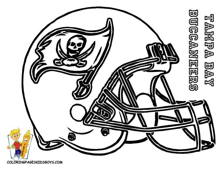 Tampa bay football coloring pages nfl football helmets sports coloring pages