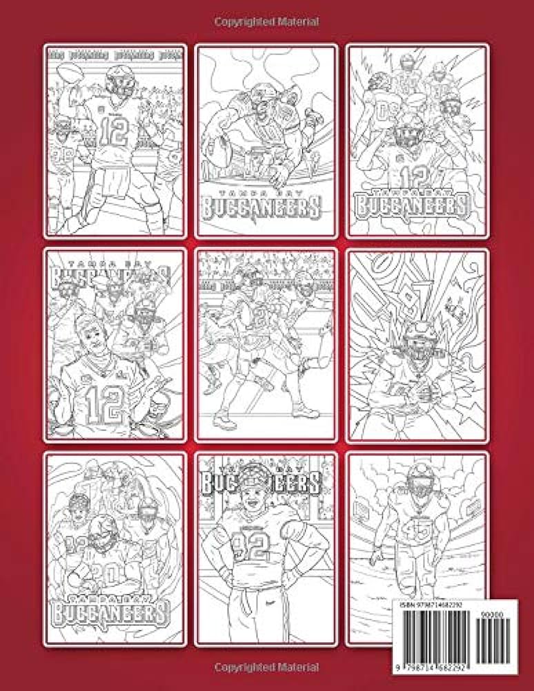 Tampa bay buccaneers coloring book favorite book coloring books for adult tampa bay buccaneers creativity relaxation toshinobu chino books