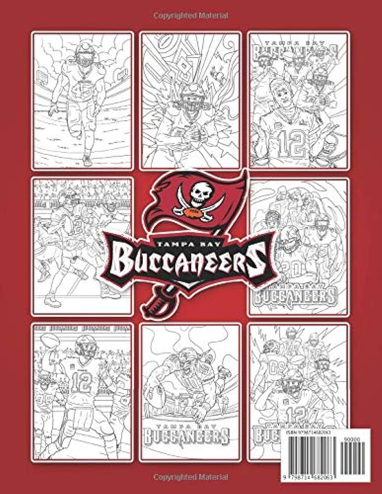 Tampa bay buccaneers coloring book excellent coloring books for adult unique colouring pages toshinobu chino books