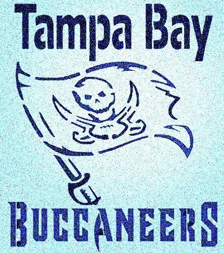 Tampa bay buccaneers stencil mylar mancave sports football stencils