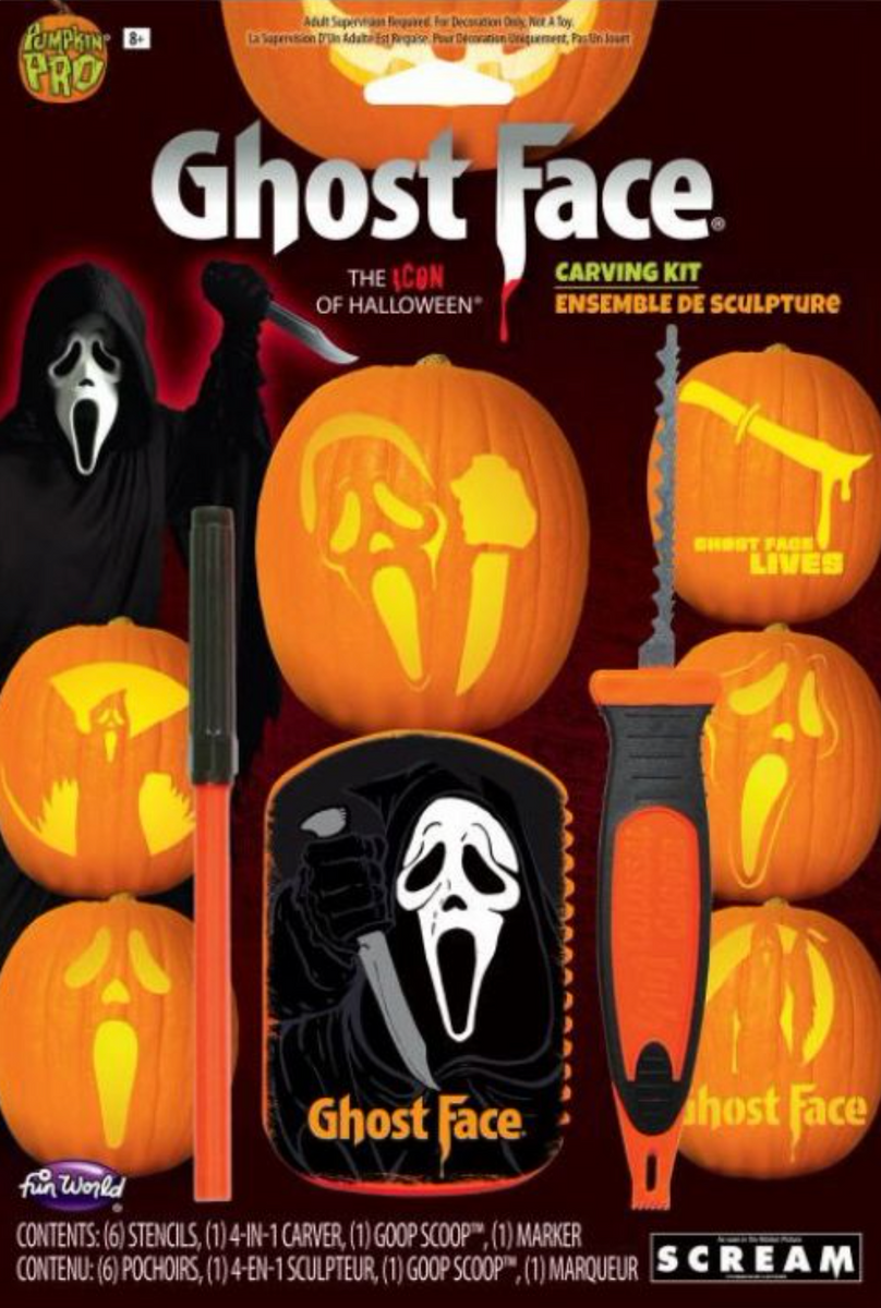 Ghost face scream pumpkin carving kitâ party planet brandon