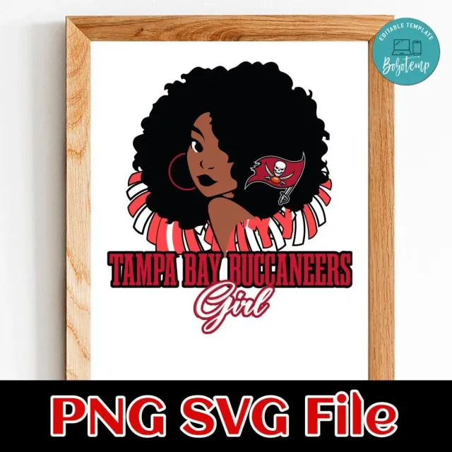 Tampa bay buccaneers girl png svg file template