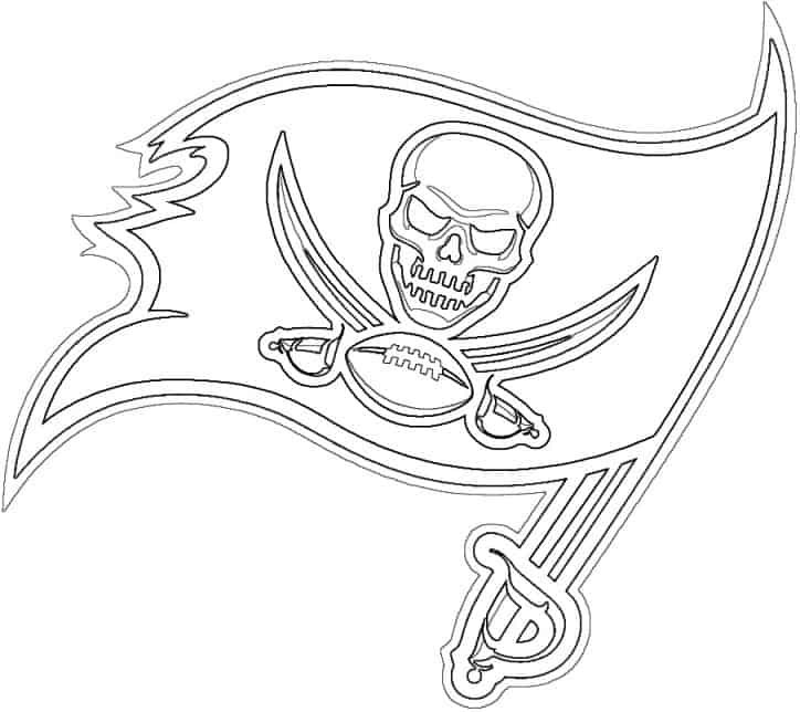 Tampa bay buccaneers logo coloring page