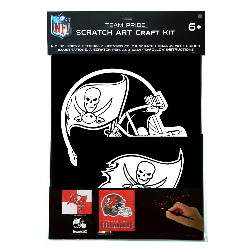 Tampa bay buccaneers scratch art craft kit