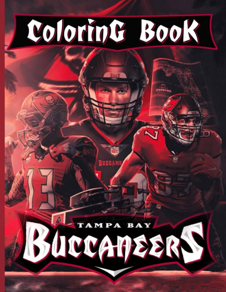 Tampa bay buccaneers coloring book favorite book coloring books for adult tampa bay buccaneers creativity relaxation toshinobu chino books