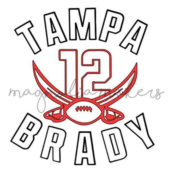 Tampa bay brady svg tb instant download