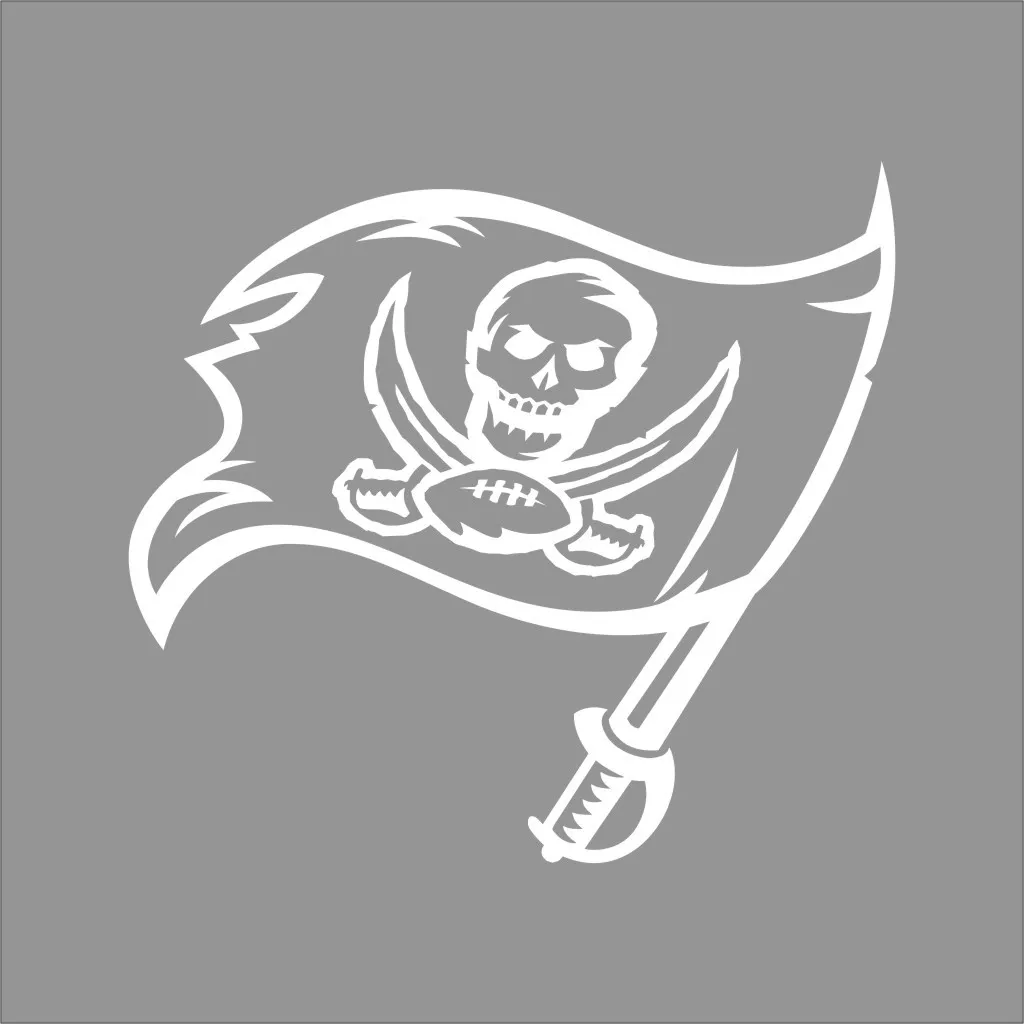 Tampa bay buccaneers nfl team logo color vinyl decal sticker car window wall