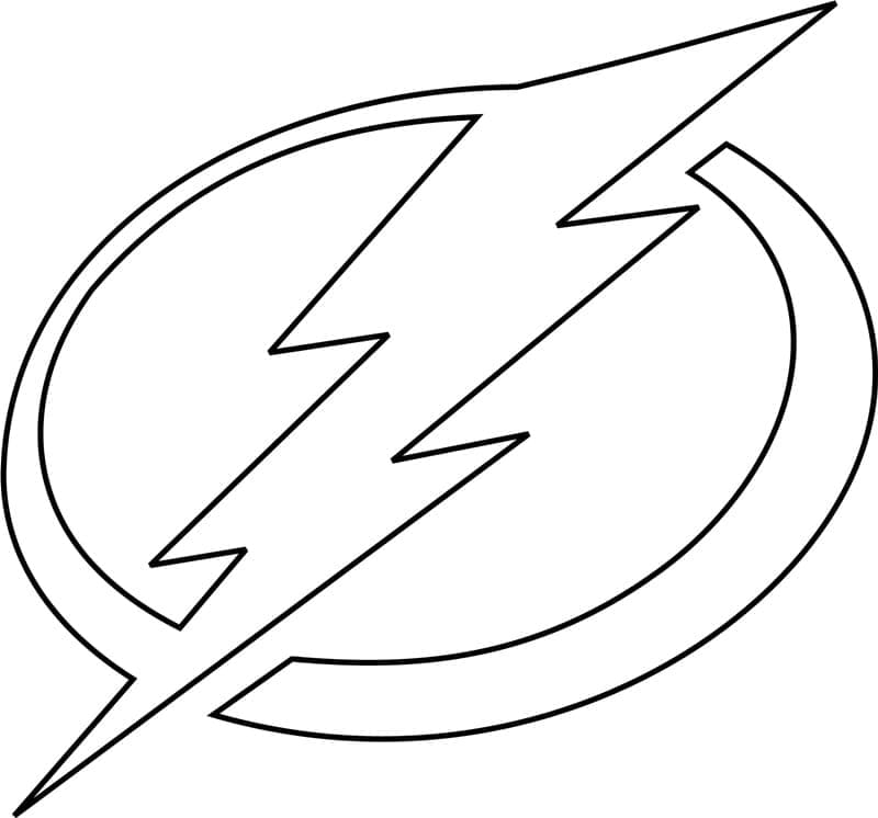 Tampa bay lightning logo coloring page