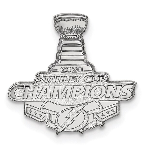 Mens tampa bay lightning silver stanley cup champions tie tack pin