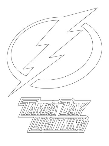 Tampa bay lightning logo coloring page free printable coloring pages