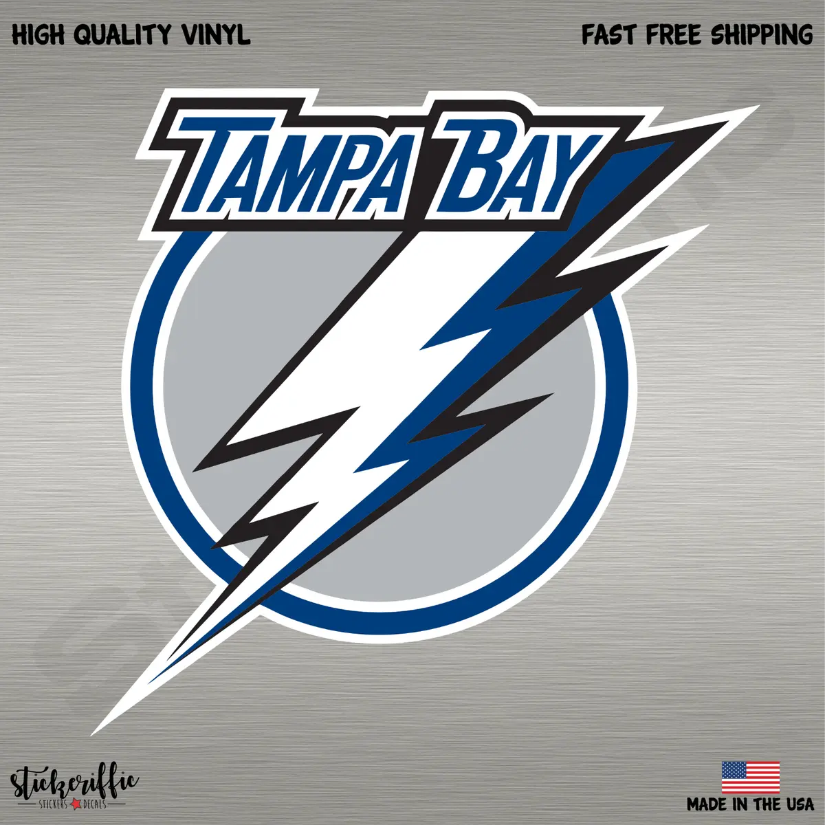 Tampa bay lightning nhl hockey full color logo sports decal sticker