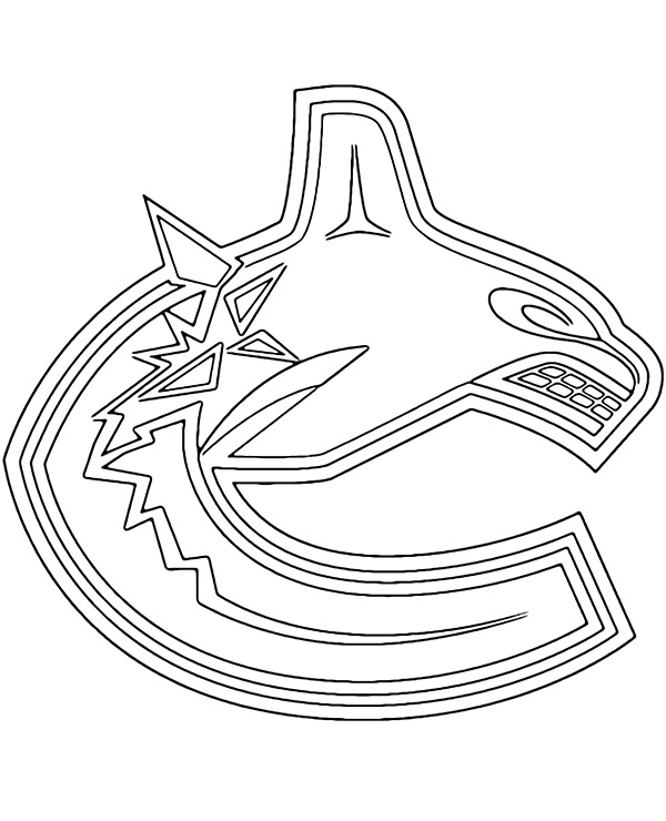 Logo vancouver canucksi coloring sheet