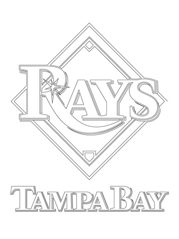 Tampa bay rays logo coloring page free printable coloring pages