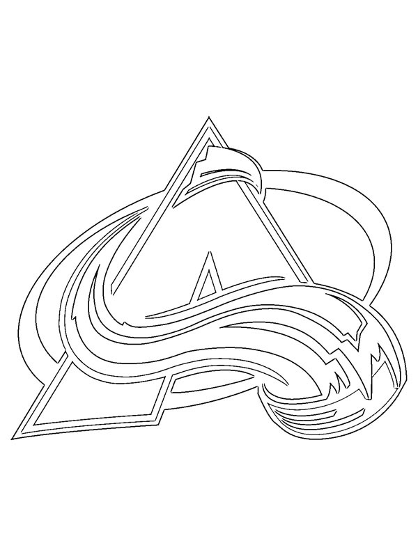 Colorado avalanche coloring page