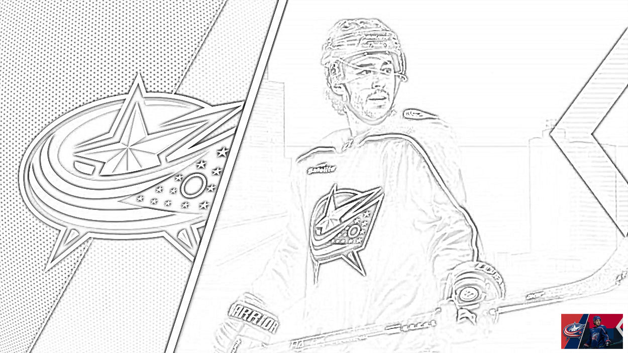 Hockey coloring pages nhl logo coloring pages