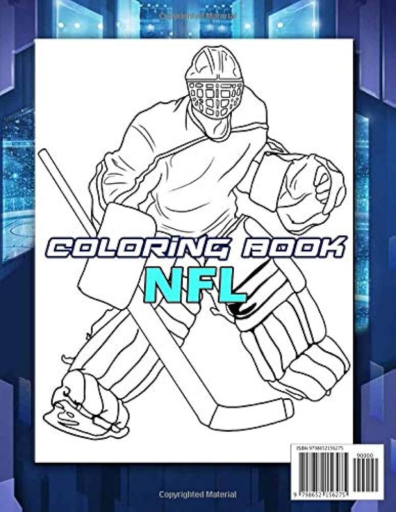 Color me nhl coloring book hockey coloring and activity book for adults and kids