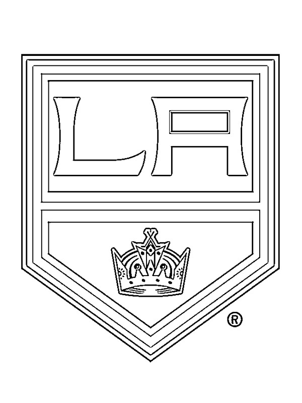 Los angeles kings coloring page