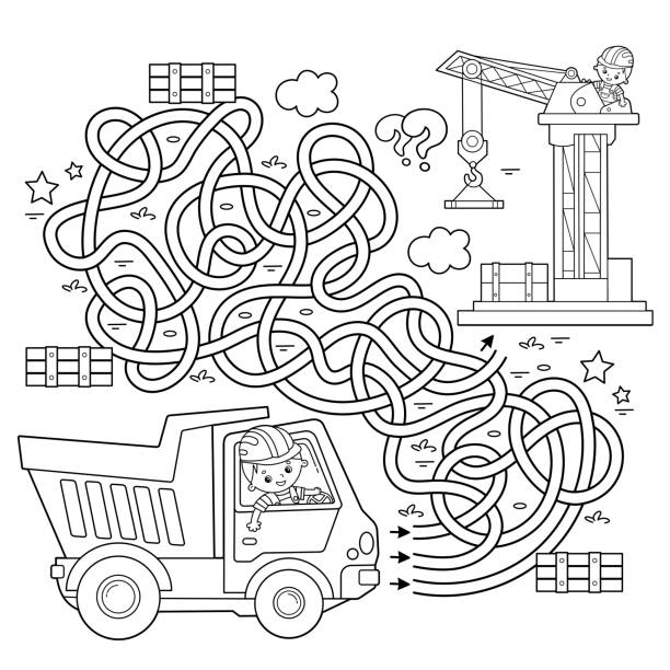 Crane lifting paper stock illustrations royalty