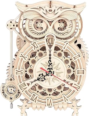 Wood trick pendulum wall clock kit wooden d puzzles for adults and kids to build