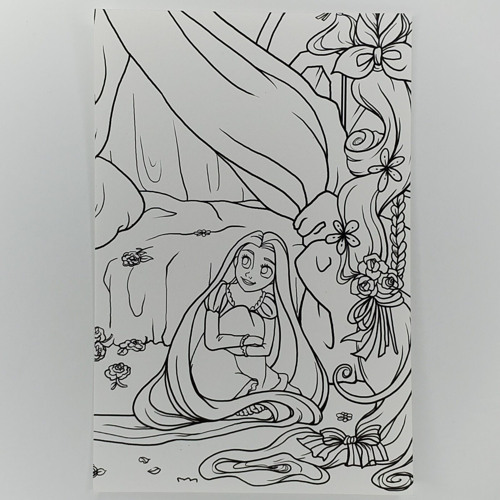 Tangled coloring postrd princess rapunzel pasl disney world of dreams japan