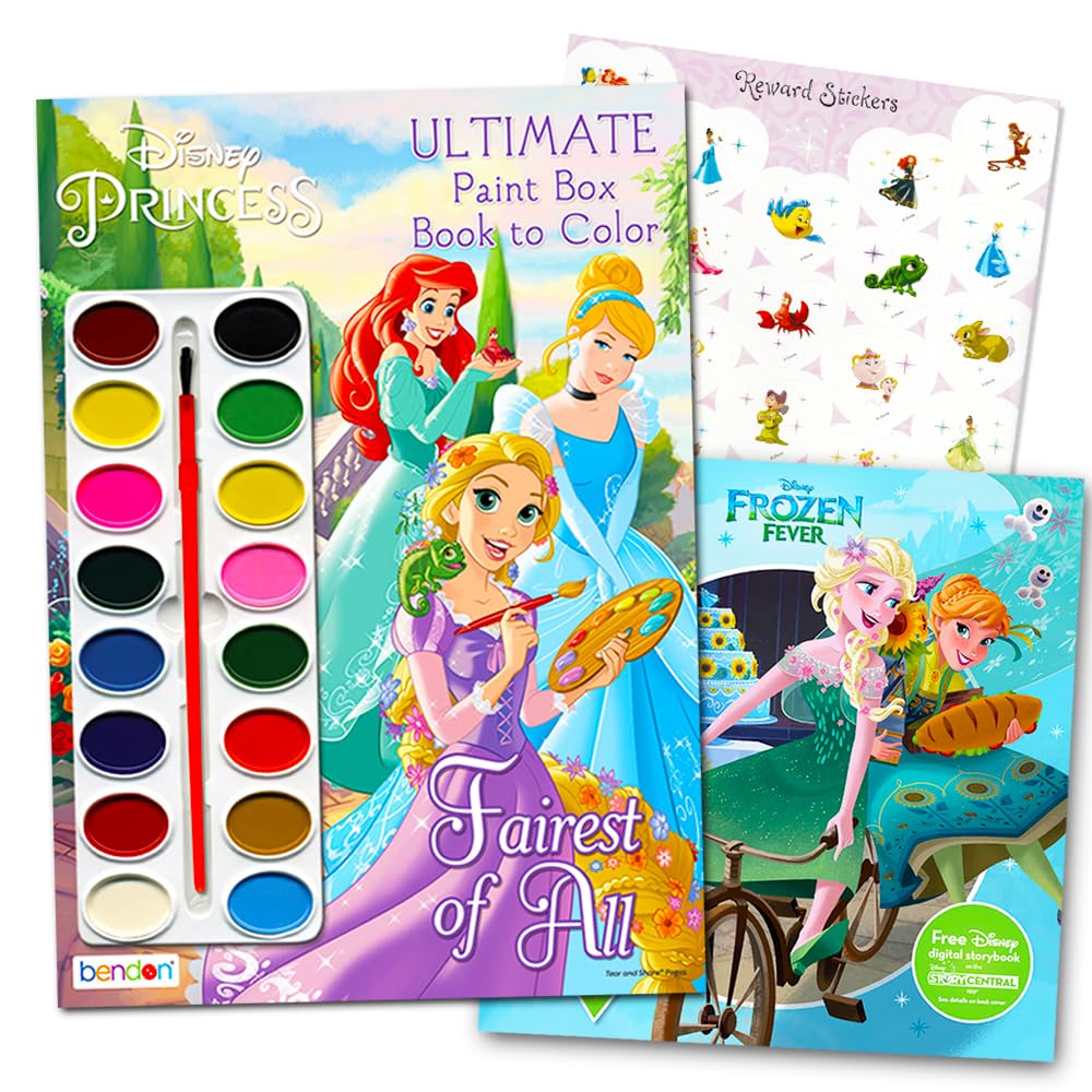 Disney princess tangled loring book set for girls kids