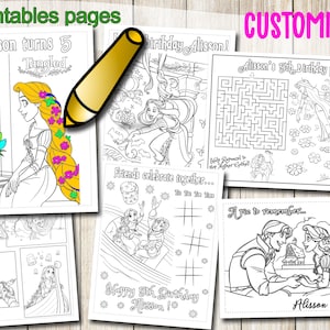 Rapunzel coloring pages