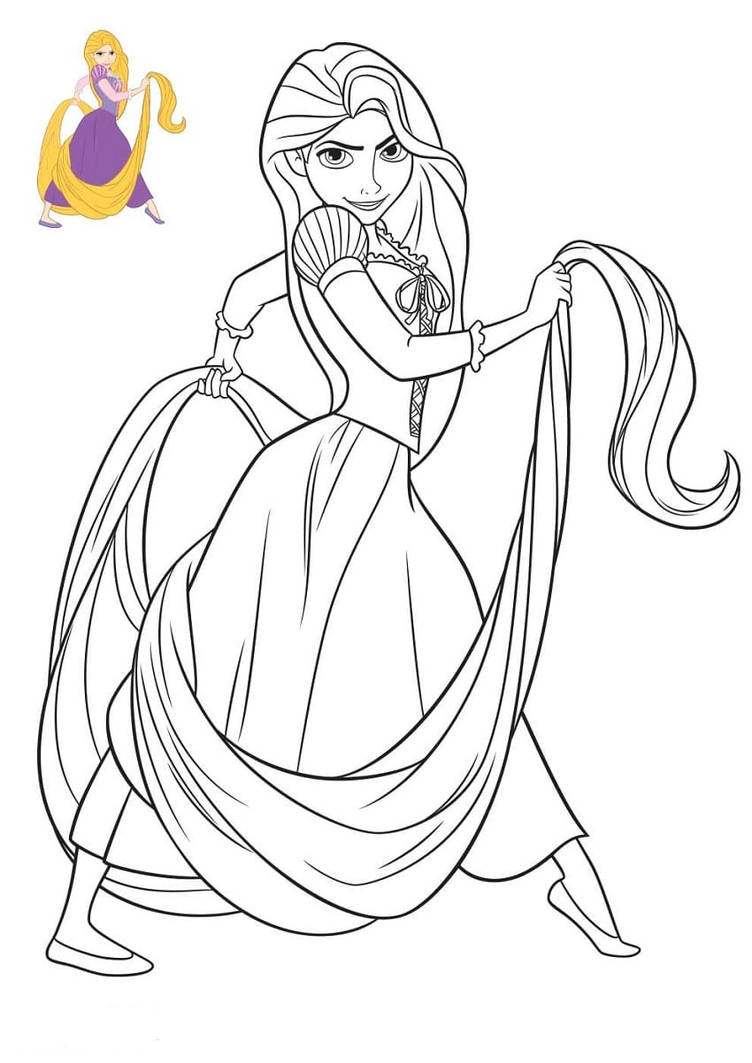 Tangled coloring pages by coloringpageswk on