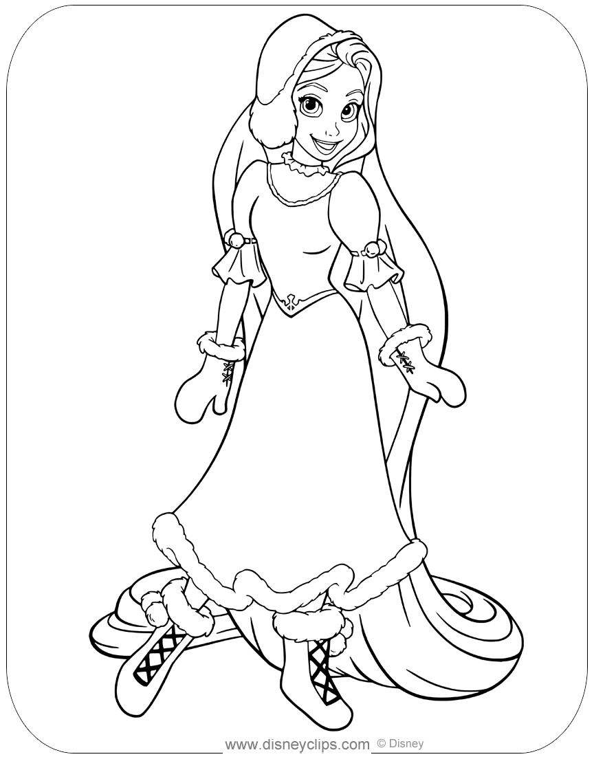 Printable tangled coloring pages