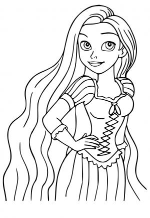 Free printable tangled coloring pages for adults and kids