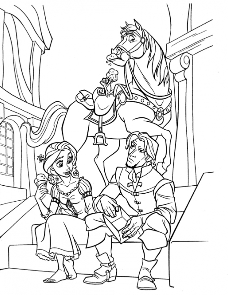 Get this tangled coloring pages disney tse