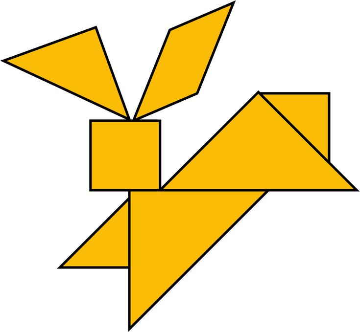 Tangram rabbit tangram tangramrabbit tangramforkids vacances avril paques