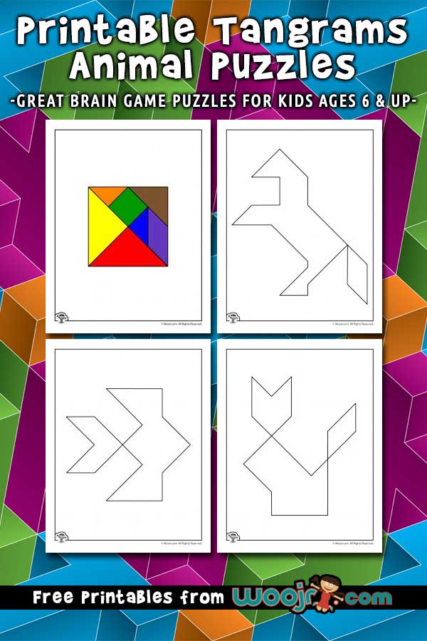 Printable tangrams animal puzzles woo jr kids activities childrens publishing